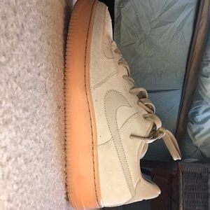 Tan Nike Airforce 1s